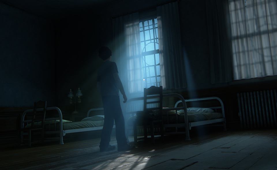 Young Nathan Drake at an orphanage