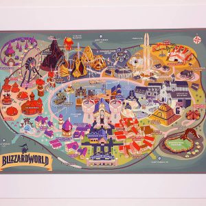 "Blizzard World" limited edition poster 13.5x20