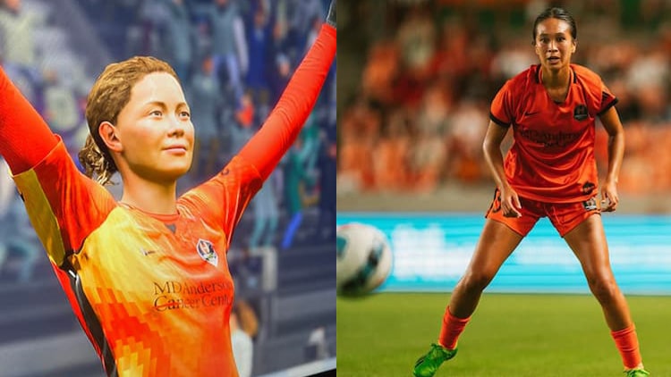 Side by side comparison of Caprice Dydasco in-game and in real life