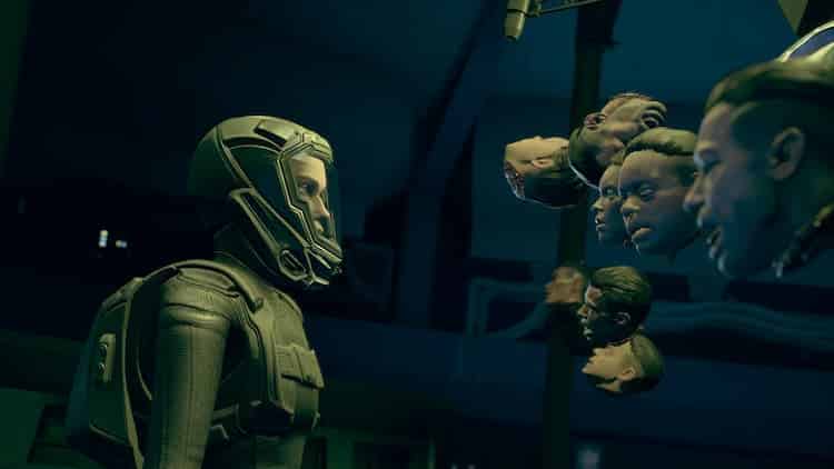 Drummer looks concerned as she finds 8 severed heads floating in mid-air