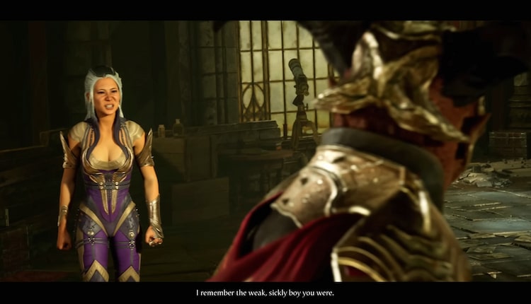 Sindel talks about General Shao's childhood post meddling.
