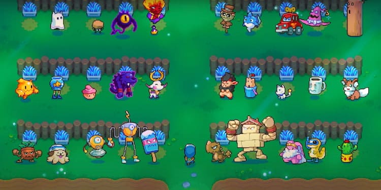 Rows of Spirits are kept in their stables, where the player can access them at any time.